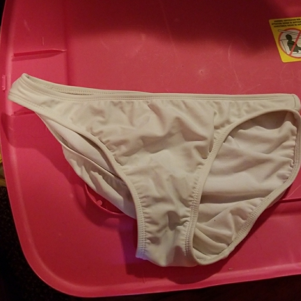 White bikini bottoms